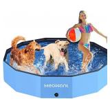 Meowant Foldable Dog Pool, Hard Plastic Dog Swimmi