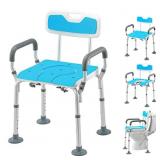 HEAO 3 in 1 Shower Chair with Arms and Back, Heavy