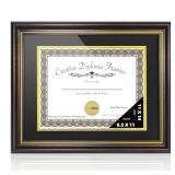 NobaeCrs Diploma Frame 8.5x11 with Double Mat or 1