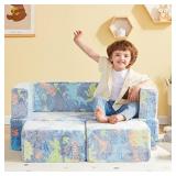 Lazyzizi Kids Couch, Multi-Functional Nugget Toddl