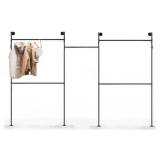 SERENITA Industrial Pipe Clothing Rack, Hanging Ro