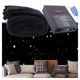 LED Star Curtain, 13ft x 10ft LED Curtain Light wi