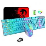 Wireless Gaming Keyboard and Mouse,Rechargeable Ra