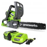 Greenworks 40V 12' Cordless Compact Chainsaw (Grea