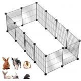 LANGXUN DIY Small Animal Pet Playpen with Door, Ra