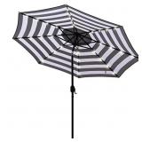 Blissun 9 ft Solar Umbrella 32 LED Lighted Patio U