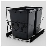 Tanamu Double 35 Quart Pull Out Trash Can Under Ca