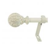 Montevilla Leaf Ball Curtain Rod, 48-86', Distress