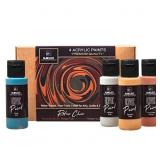 NAKLEO Acrylic Stencil Paints Set - 4 Colors (60ml