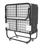 Foxemart Folding Bed with Mattress Portable Foldab