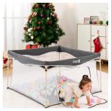 Dripex Foldable Baby Playpen, 43'X43' One-step Fol