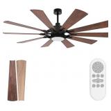 hykolity Ceiling Fan with Light and Remote 65 inch