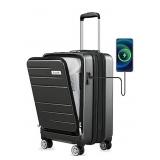 LUGGEX Carry On Luggage 22x14x9 Airline Approved -