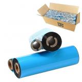 24 Rolls 4.33'' x 244' Premium Resin Enhanced Wax