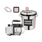 HZAUTOS 3 Gallon Tempered Glass Lid Vacuum Chamber