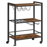 HOOBRO Bar Cart for The Home, 3-Tier Coffee Cart w