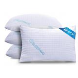 Memory Foam Pillows Queen Size Set of 4 - Cooling