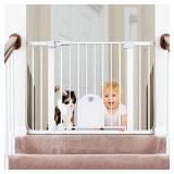 Babelio Auto Close Baby Gate with Small Cat Door,