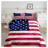 American Flag Bedding Set Camouflage USA Flag Comf