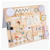 Montessori Busy Board for Toddlers(Double Sided Bo