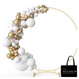 Tilhumt 6.6 Ft Round Backdrop Stand Wedding Arch f