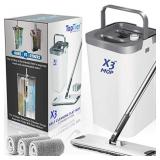 X3 Mop, Separates Dirty and Clean Water, 3-Chamber
