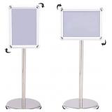 WeValor Adjustable Pedestal Sign Stand, 11 x17 Inc
