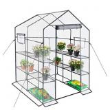 Reinforced Walk-in Greenhouse with Window,Plant Ga