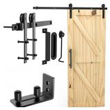 Signstek 6.6FT Sliding Barn Door Hardware Kit Heav