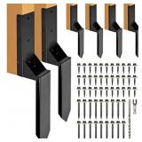 WIMART Fence Post Repair Kit 4''x4'', Heavy Duty S