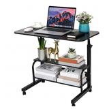 Adjustable Height Mobile Computer Desk for Small S