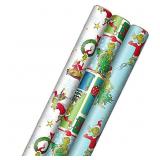 Hallmark Dr. Seuss Grinch Wrapping Paper for Kids