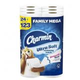Charmin Ultra Soft Cushiony Touch Toilet Paper, 24
