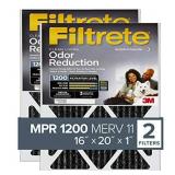 Filtrete 16x20x1 Air Filter, MPR 1200, MERV 11, Al