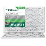 Filterbuy 16x25x1 Air Filter MERV 8 Dust Defense (