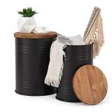 BRIAN & DANY 2 Pack Farmhouse Accent Side Table, R