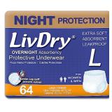LivDry Overnight Protective Underwear Large size C