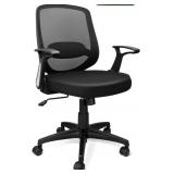 KOLLIEE Office Chair Flip Up Armrests Black