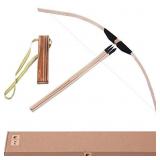 ICNBUYS Kids Bow Arrow and Wood Quiver Set 3 Safe