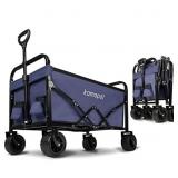 Kamopot Collapsible Wagon Cart, Foldable Beach Wag