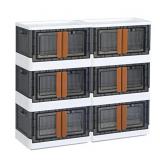 Plastic Shelves Organizer, Folding Storage Box, Co
