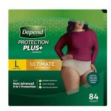 Depend Protection Plus Ultimate Underwear for Wome