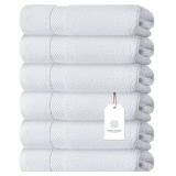 Luxury White Hand Towels - Soft Circlet Egyptian C