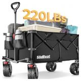 Beach Wagon with Big Universal Wheels - Folding Wa