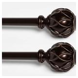 QITERI Curtain Rods 28 to 48 inch for Windows 2 Pa