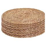 Defined Deco Woven Placemats Set of 10,13' Round R