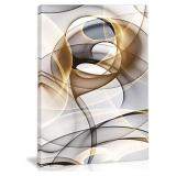 Modern Abstract Wall Art Decor Black and White Can