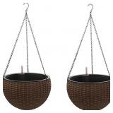 10ï¿½ Self-Watering Hanging Planter Basket System (2