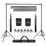 **READ DESC** Aureday Backdrop Stand, 10x7Ft Adjus