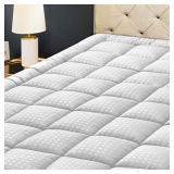 HYLEORY Queen Mattress Pad Quilted Fitted Mattress